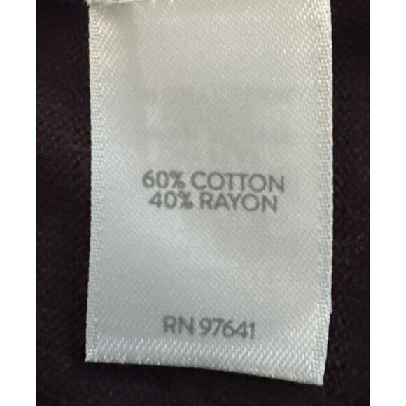 J. Jill Deep PURPLE Button Front Long Knit Cardigan Pockets Cotton Rayon M Tall - Picture 6 of 9